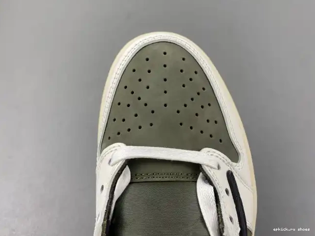 Cheap SCOTT OG AIR 1 JORDAN LOW DM7866-200 TRAVIS X MEDIUM OLIVE 0503